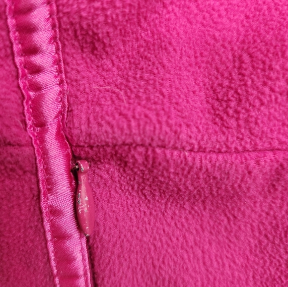 Vintage Nike full zip fleece hoodie log on sleeve, pockets with zippers. - Picture 6 of 10